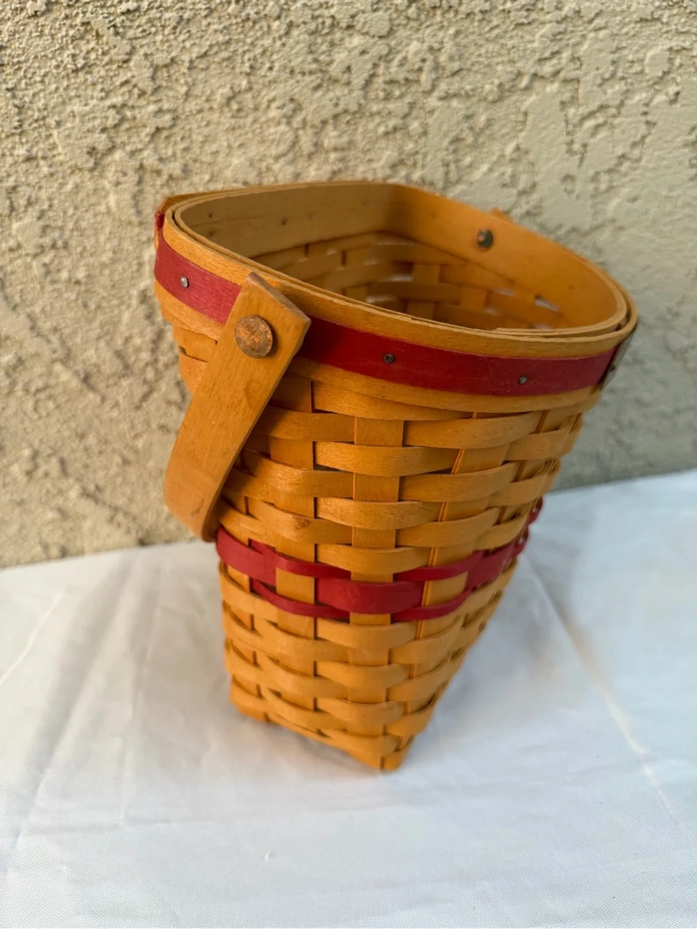 Longaberger Collectors Club Membership Basket 1996 Charter Member & Glad Tidings